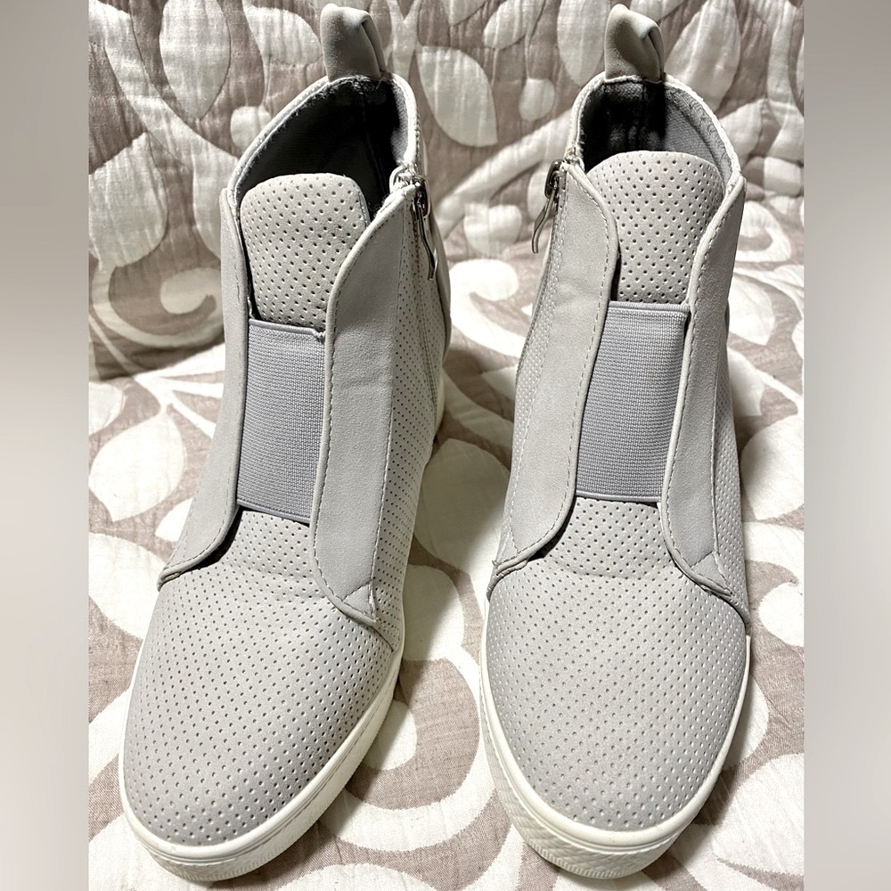 Women’s Grey ankle Wedge Sneakers